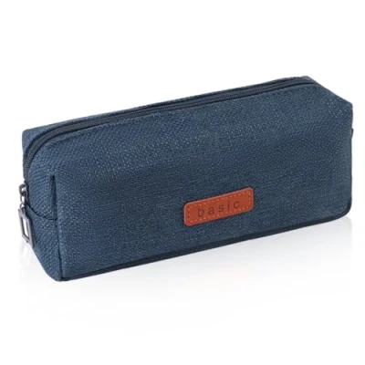 Imagen de iSuperb Estuche Escolar Pequeña Bolsa para Lapices Estudiante Plumier Colegio Color Sólido 19,8 X 8 5cm