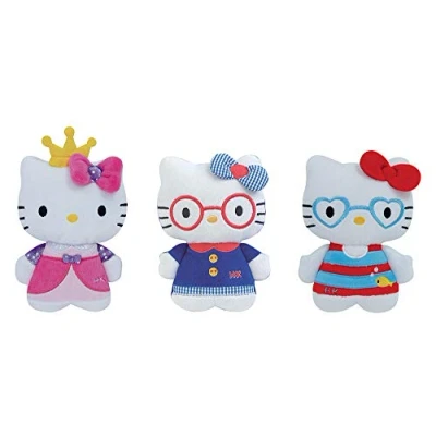Imagen de Jemini 023766 Hello Kitty Juego de 3 Pelusa (14 cm), Color Gris, Multicolor (CIJEP 23766)