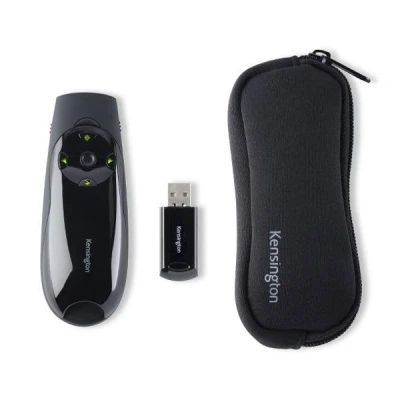 Imagen de Kensington K72426EU Presenter Expert Presentador Inalámbrico con USB, Puntero Láser Verde y Control de Cursor, Compatible Windows Macos, Alcance 45 m