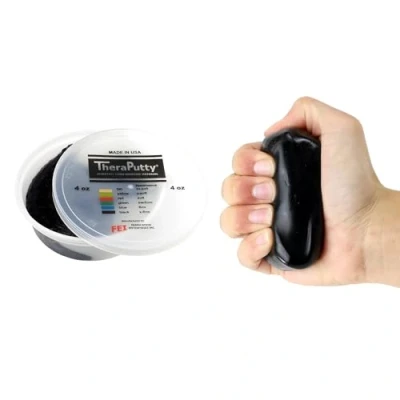 Imagen de CanDo TheraPutty anti bacteriano Pasta modelar 113 g Negra (muy pesada)