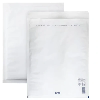 Imagen de Netuno 10x sobres acolchados con burbujas de aire blancos DIN 20/K 370x480mm burbuja autosellados reciclables resistentes al desgarro bolsa embalaje envíos postales tránsito ropas