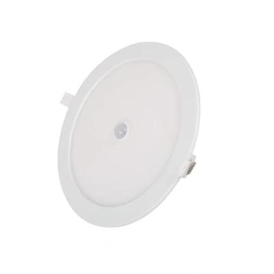 Imagen de Glowster Downlight LED empotrable redondo 24W con sensor de luz cálida, ideal para iluminación decorativa y eficiente en espacios interiores.