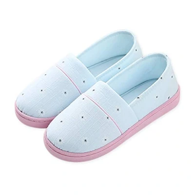 Imagen de AioTio Cálido y Antideslizante Zapatillas de Maternidad Planas Apto para Embarazadas(Azul Claro,40 41 EU)
