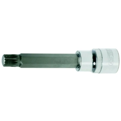 Imagen de KS TOOLS 918.1693 Piezas insertables de llave cubo DIN 3120, ISO 1174 M8 Acero cromo vanadio dentado exterior, interior moleteado