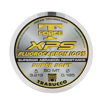 Imagen de Trabucco Hilos de Pesca Fluorocarbon XPS T Force 0.240 mm 50 m Fluorocarbono Spinning Surfcasting Boloñesa