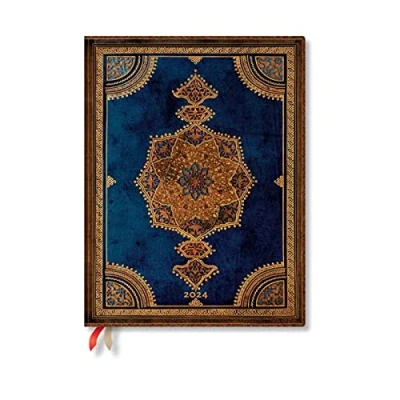 Imagen de Safavid Indigo (Safavid Binding Art) Ultra 12 month Day at a Time Dayplanner 2024
