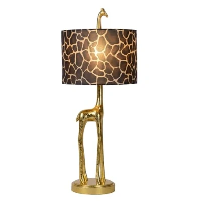 Imagen de Lucide EXTRAVAGANZA MISS TALL Lámpara de mesa Ø 25 cm 1xE27 Oro mate/Latón
