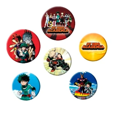 Imagen de GB eye My Hero Academia Mix Badge Pack, aluminio, varios, 14 x 0,3 10 cm