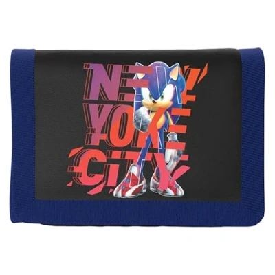 Imagen de Sonic Billetera, Monedero, Complementos, Cartera, Color Negro, Producto Oficial (CyP Brands)