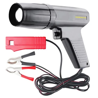 Imagen de Pistola Estroboscópica Lámpara con Pinzas,OBDMONSTER Inductivas Digital para Coches y Motos 12V Estroboscopica, Inductiva