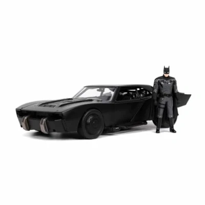 Imagen de Jada Toys The Batman Batmóvil coche metal, escala 1:24, con figura de coleccionismo, color negro (253215010)