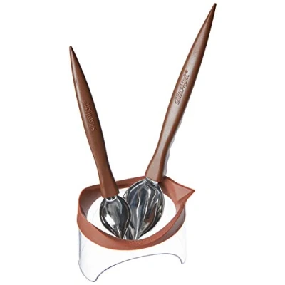 Imagen de Unbekannt Decorative Spoon + Cup Set de 2 cucharas para la decoración y un Vaso plástico, Acero Inoxidable, Plata, 19x23x0.5 cm