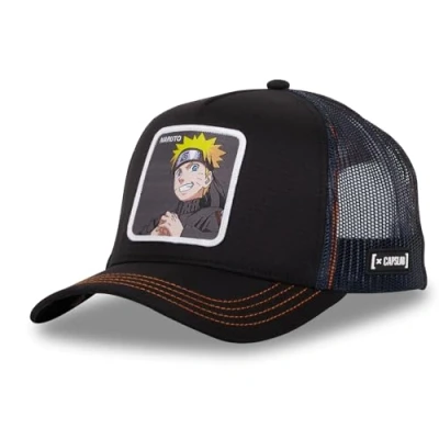 Imagen de Capslab Naruto Shippuden Ripstop Negro Gorra de Camionero Ajustable