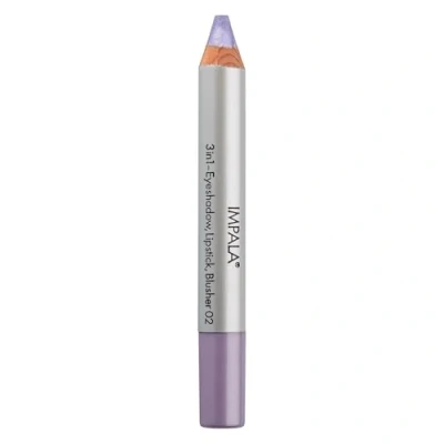 Imagen de Impala Lápiz Jumbo 3 en 1 Color 02 Lila Sombra de Ojos, Labial y Colorete Textura Suave Larga Duración Colores Intensos