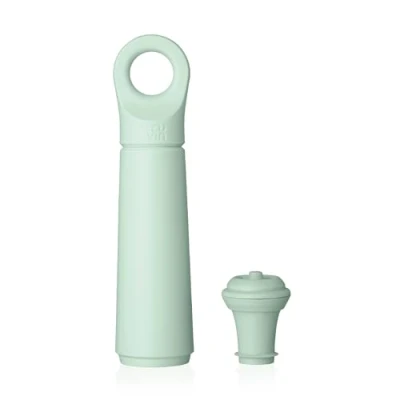 Imagen de Vacu Vin Bomba de Vacío Loop para Vino 1 y Tapón Material Reciclado al 98% Color Jade