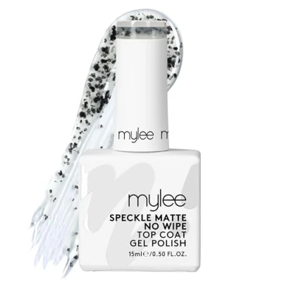 Imagen de MYGEL by Mylee Matte No Wipe Speckle Top Coat para Esmalte en Gel Semipermanente 15ml, UV/LED Manicura y Pedicura Uso Profesional Doméstico, Larga Duración, Fácil de Aplicar, Duradero Seguro