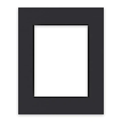Imagen de nielsen Conservation Passepartout 1,5 mm, tamaño exterior 24x30 cm para cuadros 15x20 cm, negro liso