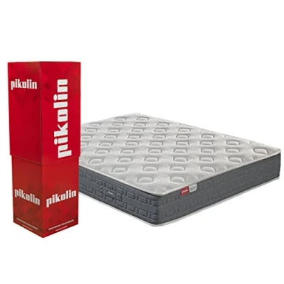 Imagen de PIKOLIN Colchón sostenible muelles ensacados con Viscofoam 28cm Confort Alto I Independencia de lechos Alta transpirabilidad Firmeza Media y Tejido Seaqual Modelo Galeón 90x200