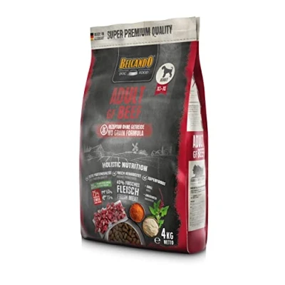 Imagen de Belcando Adult GF Beef [4 kg] Alimento para Perros sin Cereales Comida Seca Completo Adultos a Partir de 1 año Edad
