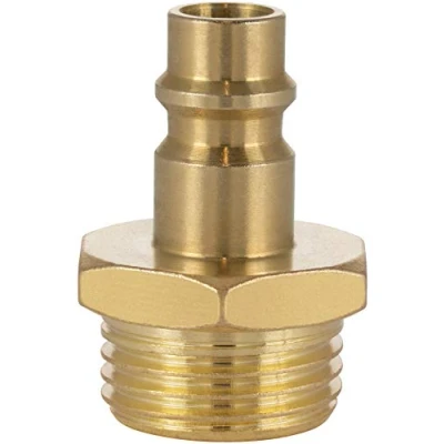 Imagen de Poppstar Boquilla conector compresor aire macho, diámetro nominal 7,2 mm con rosca exterior de 1/2 pulgada para conexión comprimido