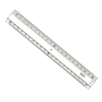 Imagen de Graphoplex Regla 2 biseles jefe 20 cm transparente