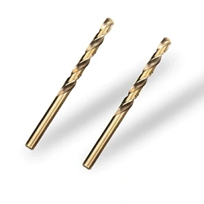 Imagen de Meccion HSS Co 2pcs 8.0mm Brocas Helicoidales para Metal, Acero Inoxidable, Madera, Plástico y Hierro