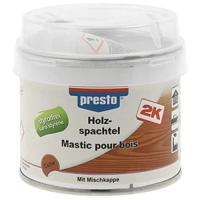 Imagen de Presto Masilla para madera color marrón oscuro 250 g, 1 pieza, 443541
