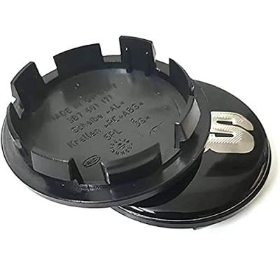 Imagen de GÉNERIC 4 Piezas Centre Tapacubos Coche Rueda Tapas Centrales, para BBS 56MM 60MM 65MM 68MM Accesorios,65mm Black Silver A