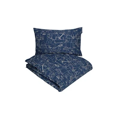 Imagen de Gabel Funda nórdica para Cama de Matrimonio iOS, Color Azul