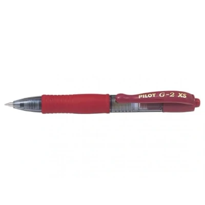 Imagen de Pilot Bolígrafo roller (5 unidades, gel G2, XS7, PIXIE, 0,4 mm, 0,7 mm), color burdeos