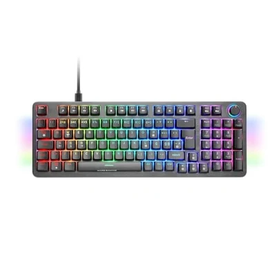 Imagen de Mars Gaming MKPRO, Teclado Mecánico Completo, RGB Chroma, Switches Hot Swap Mecánicos, Antighosting, Rueda de Control, Software Avanzado, Multiplataforma, Switch Silent, Portugués, Negro