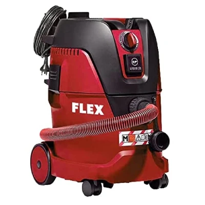 Imagen de FLEX VCE 22 M MC V 230/CEE 530920 Aspirador de Seguridad, 1200 W, con Toma Corriente, turbina Alto Rendimiento, aspiradora compacta, depósito 20 L