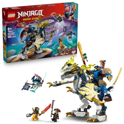 Imagen de LEGO Ninjago Meca de Rogue y Dragón Juguete Ninja con Figuras Articuladas 4 Minifiguras Inc. Lloyd Arin Espada Reveladora Regalo para Niños 8+ Años Fans 71843