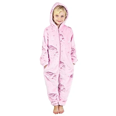 Imagen de CityComfort Pijama de Unicornios y arcoíris para niñas 3 a 14 años Edad, Brilla en la Oscuridad (Rosa Bebe, 7 8 años)