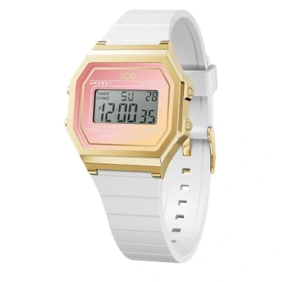 Imagen de ICE Watch digit retro White Dreamscape Reloj blanco para Mujer con Correa de polyamide 022716 (Small) Blanco, rosa y amarillo