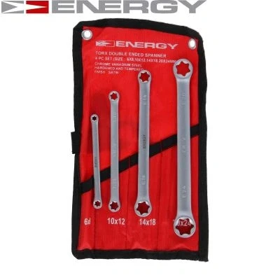 Imagen de Kit llaves estrella de dos bocas ENERGY NE01011SK4