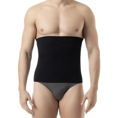 Imagen de Farmacell Man 405 (Negro, M) Faja Elástica Moldeadora y de contencion para Hombres