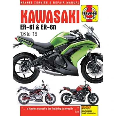 Imagen de Kawasaki ER 6f &amp; 6n (06 16) (Haynes Service and Repair Manual)