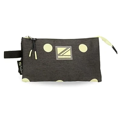 Imagen de Pepe Jeans Leire Estuche Triple Negro 22x12x5 cms Poliéster