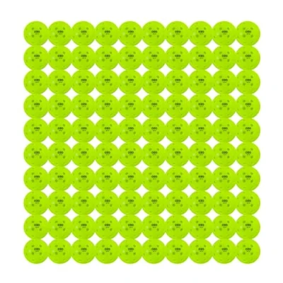 Imagen de OZO Pickleball Set de 100 Bolas para Exteriores, 40 Agujeros, Moldeo por Rotación