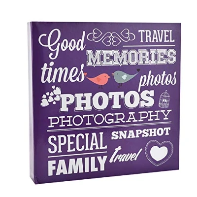 Imagen de ARPAN Álbum para 500 Fotos (15 x 10 cm, 34 4 33 cartón), Color Morado