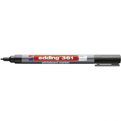 Imagen de Edding 4 361001 Flip Chart de lápices, Whiteboard Marker, estuche y accesorios rotuladores 1 mm 361 Negro