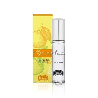 Imagen de Helan, Agrumèe Perfume de Mujer con Frescas Notas Cítricas, Eau Parfum Toques Florales Rosa y Jazmín, Fragancia Ambarina Fragancias Ligeras Chispeantes Made in Italy, 10 ml
