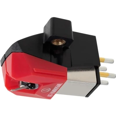 Imagen de Audio Technica AT VM95ML Cápsula Estéreo con Aguja Microlinear Serie VM95 Rojo