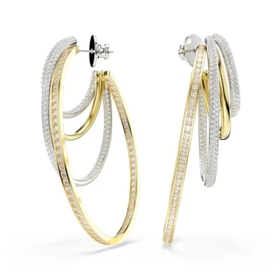 Imagen de Swarovski Hyperbola HOOP Pendientes, Mujer, Talla: One Size, White