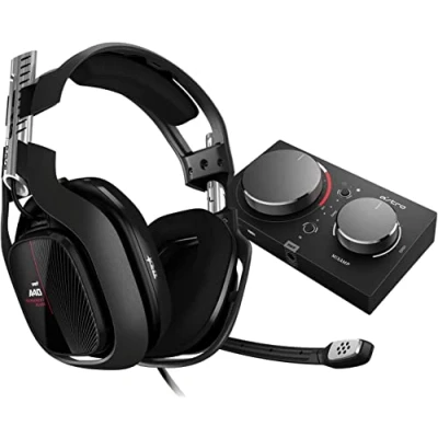 Imagen de ASTRO Gaming A40 TR Auriculares alámbricos y MixAmp Pro TR, 4a gen, Audio V2, micrófono intercambiable, control de balance juego, voz, para Xbox Series X S, One, PC Negro/Rojo