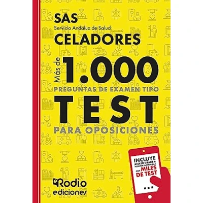 Imagen de Más de mil preguntas examen tipo TEST para oposiciones. Celadores. Servicio Andaluz Salud