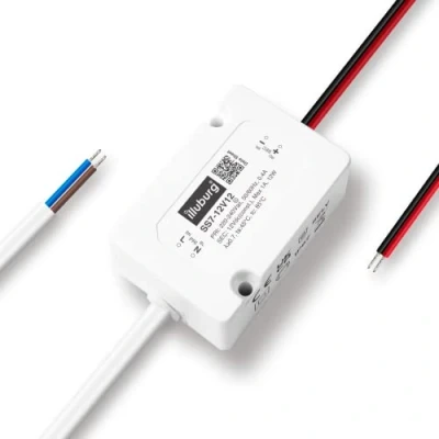 Imagen de illuburg Transformador LED 12V 12W Impermeable IP67 Sin Parpadeo para Tira Fuente de Alimentación Driver