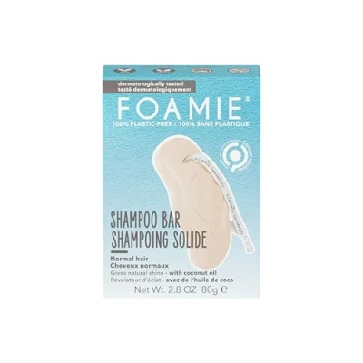 Imagen de Foamie Champú sólido con aceite de coco para el cabello champu solido sin sulfatos ni siliconas que nutre y repara pelo seco 100% vegano 80 g