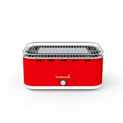 Imagen de Barbecook Carlo Barbacoa de mesa portatil, carbon, Rojo, 44x33x21cm